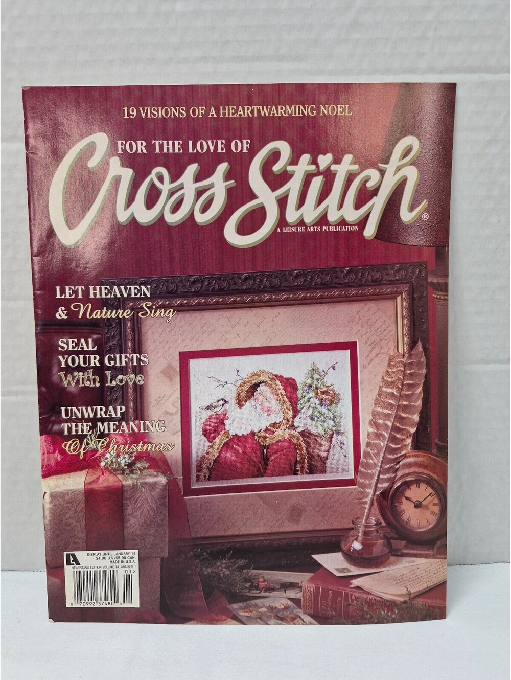 For the Love of Cross Stitch Magazine 19 Heartwarming Noel Cross Patterns J280